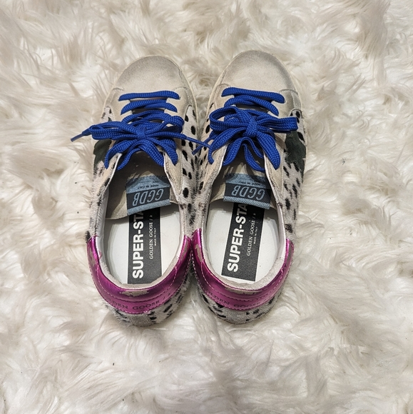Like new Golden Goose Super Star Leopard Print Sneakers Rare! Size 38 - Picture 5 of 6